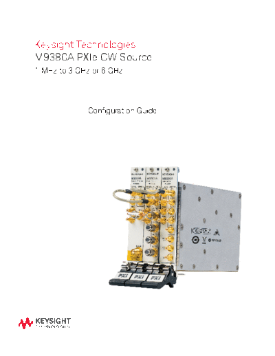 M9380A PXIe CW Source - Configuration Guide 5991-0899EN c20140819 [13]
