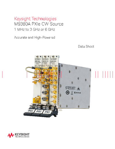 M9380A PXIe CW Source - Data Sheet 5991-0283EN c20140804 [17]
