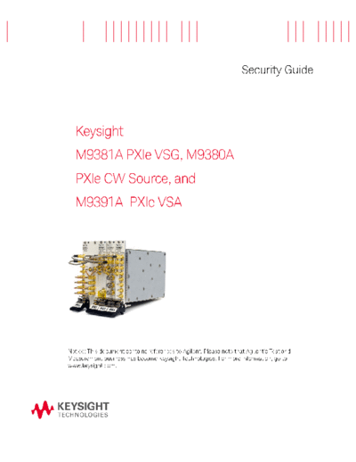 M9381A and M9380A Memory Clearing Procedure M9300-90021 c20141112 [20]