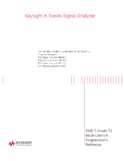 N6153-90003 DVB-T H with T2 Mode User_2527s and Programmer_2527s Reference [2296]