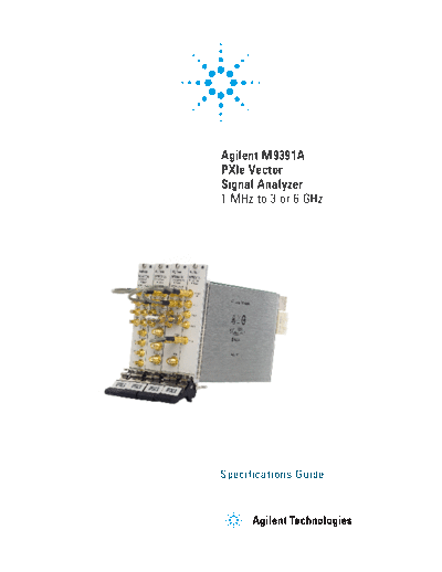 M9391-90015 M9391A PXIe Vector Signal Analyzer - Specifications Guide c20131219 [24]