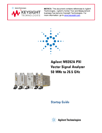 M9392-90001 M9392A PXI Vector Signal Analyzer Startup Guide c20140814 [54]