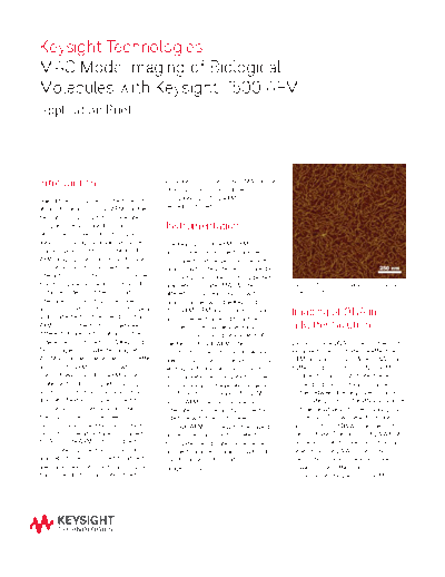 MAC Mode Imaging of Biological Molecules with 7500 AFM - Application Note 5991-3672EN c20141020 [2]