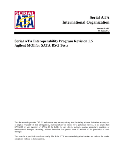 MOI for SATA RSG Tests_252C SATA Interoperability Program Rev. 1.5 - Application Note Agilent_SATA_RSG_MOI_r1.5_v0.9RC c20130606 [62]