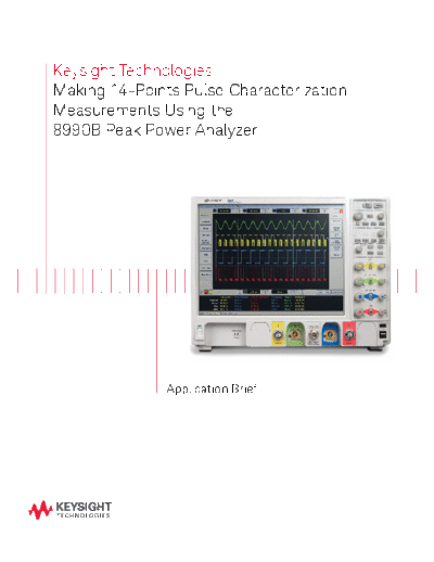 Making 14-Points Pulse Characterization Measurements Using the Keysight 8990B Peak Power Analyzer 5991-2647EN c20141019 [7]