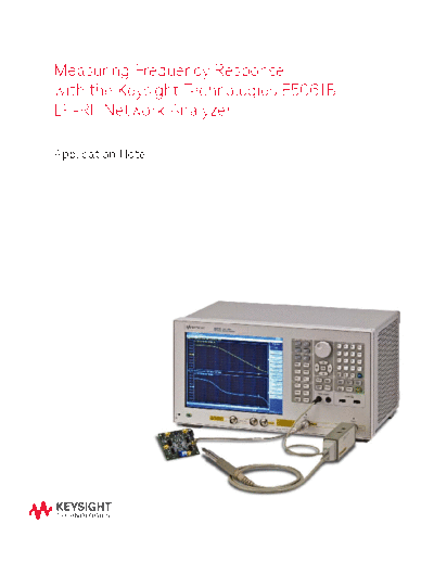 Measuring Frequency Response with E5061B LF Network Analyzer 5990-5578EN c20141209 [34]