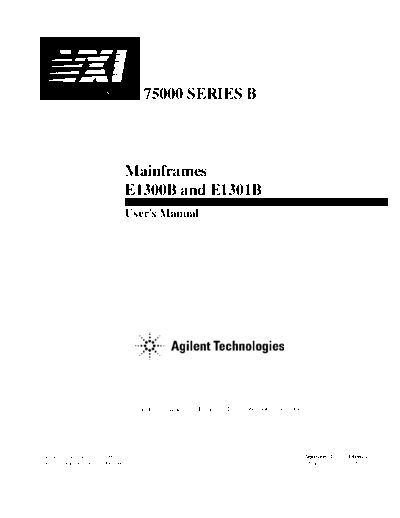 Mainframes E1300B and E1301B User_2527s Manual E1300-90005 [244]