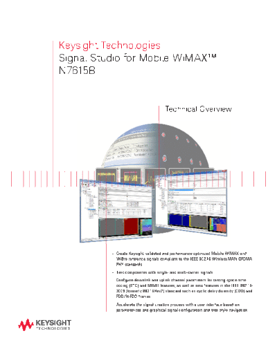 Signal Studio for 802.16 WiMAX N7615B - Technical Overview 5990-9100EN c20140707 [10]