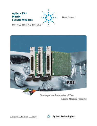 PXI Matrix Switch Module Data Sheet 5990-7182EN c20130109 [14]