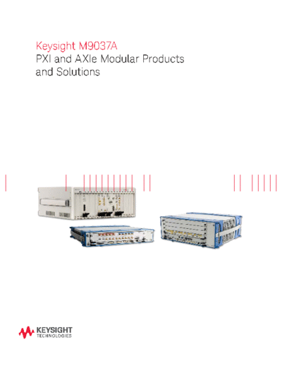 PXI and AXIe Modular Products and Applications - Brochure 5991-2185EN c20140805 [11]