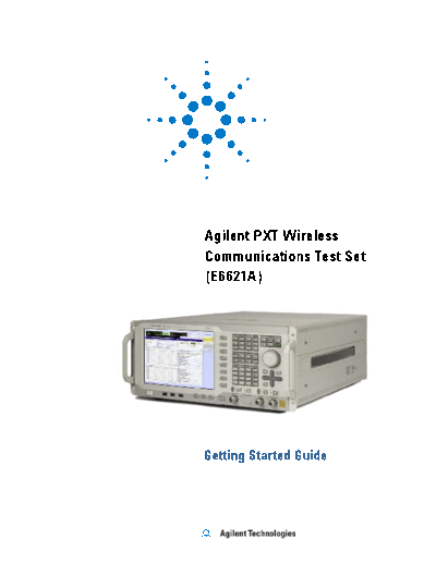 PXT Wireless Communications Test Set (E6621A) Getting Started Guide E6621-90001 [40]