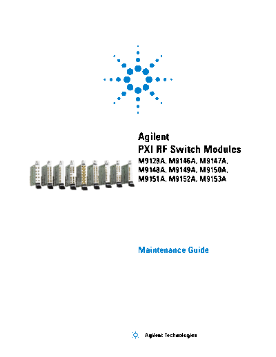 PXI RF Switch Modules - Maintenance Guide M9128-90005 c20130602 [142]