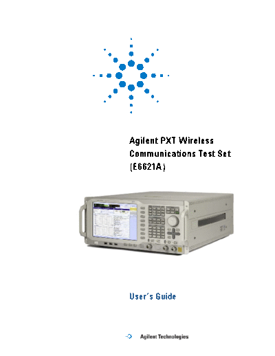 PXT Wireless Communications Test Set (E6621A) User_2527s Guide E6621-90002 [251]