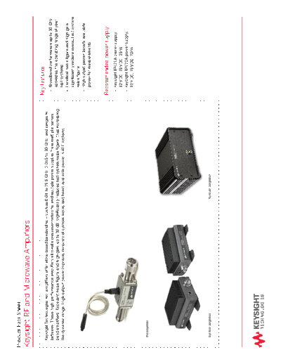 RF & Microwave Amplifiers - Quick Fact Sheet 5990-4410EN c20140710 [2]