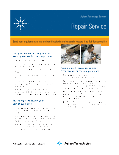 Repair Service - Product Fact Sheet 5990-5966ENA c20130620 [2]