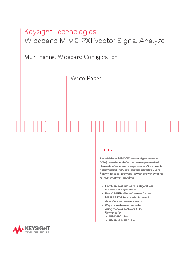 Wideband MIMO PXI Vector Signal Analyzer Multichannel Wideband Configuration White Paper 5991-0135EN c20140926 [45]