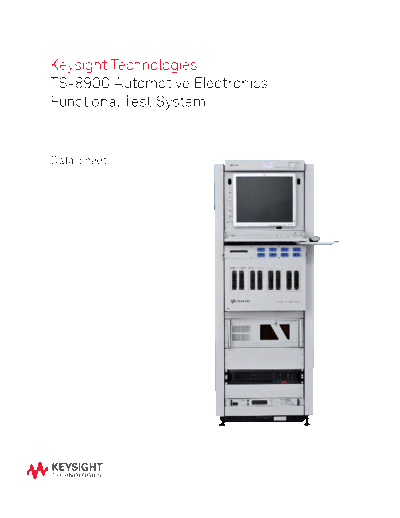 TS-8900 Automotive Electronics Functional Test System - Technical Overview 5990-7758EN c20141023 [63]