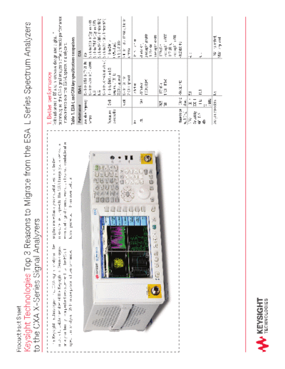 Top 3 Reasons to Migrate from ESA-L Series Spectrum Analyzers to the CXA X-Series Signal Analyzers 5990-5207EN c20140702 [2]