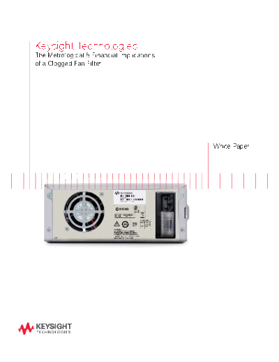 The Metrological & Financial Implications of a Clogged Fan Filter - White Paper 5991-1320EN c20140530 [4]