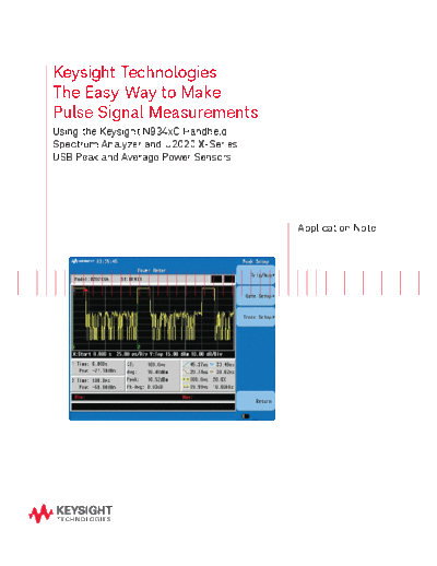 The Easy Way to Make Pulse Signal Measurements with HSA and Power Sensor - Application Note 5991-1446EN c20140508 [10]