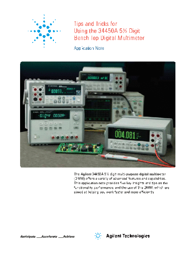 Tips and Tricks for Using the 34450A 5 1 2 Digit Bench Top Digital Multimeter - Application Note 5991-1518EN [7]