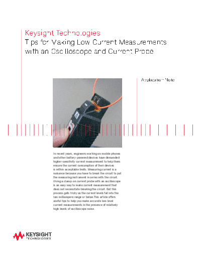 Tips for Making Low Current Measurements with an Oscilloscope and Current Probe 5989-7529EN c20140719 [4]