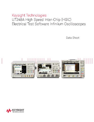 U7248A High Speed Inter-Chip (HSIC) Electrical Test Software Infiniium Oscilloscopes - Data Sheet 5990-9246EN c20140919 [7]