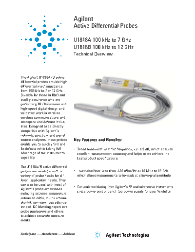 U1818A B Active Differential Probes - Technical Overview 5990-4148EN c20130521 [11]