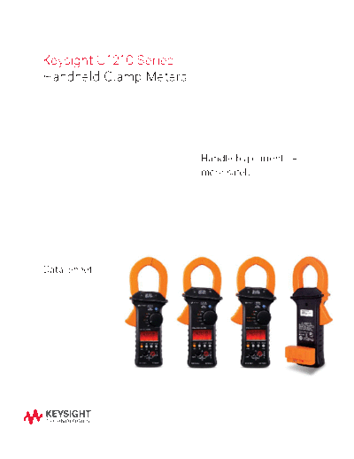 U1210 Series Handheld Clamp Meters - Data sheet 5990-5083EN c20140723 [17]