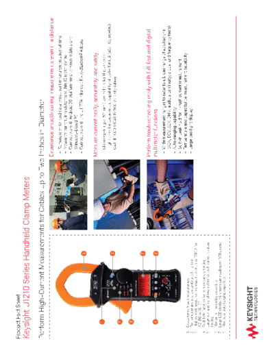 U1210 Series Handheld Clamp Meters - Quick Fact Sheet 5990-5034EN c20140723 [2]