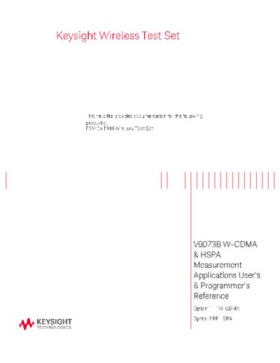 V9073-90001 V9073B W-CDMA & HSPA User_2527s and Programmer_2527s Reference for E6640A c20141007 [2870]