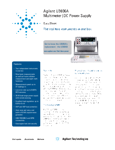 U3606A Multimeter _ DC Power Supply - Data Sheet 5990-3971EN c20140116 [14]