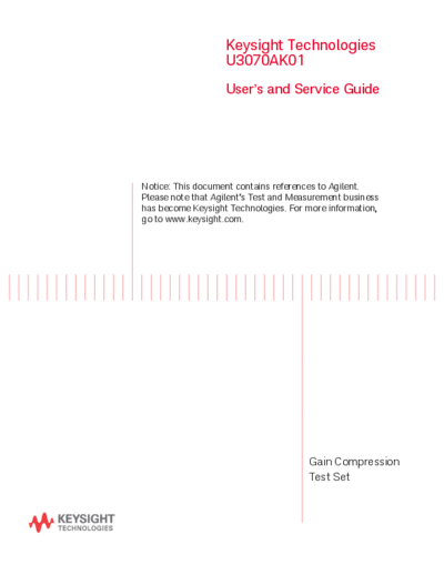 U3070-90001 U3070A Option K01 User_2527s and Service Guide c20141106 [50]