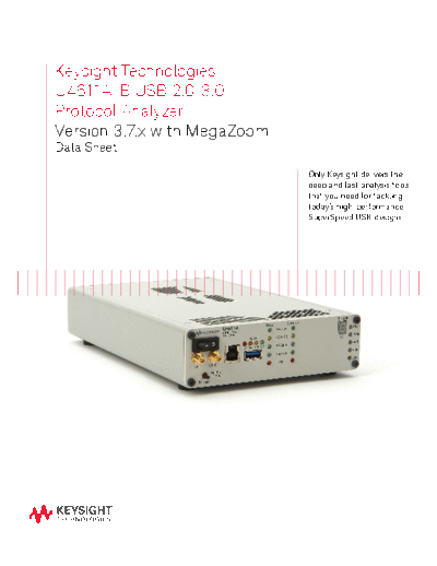 U4611A B USB 2.0 3.0 Protocol Analyzer - Data Sheet 5990-9001EN c20140630 [14]