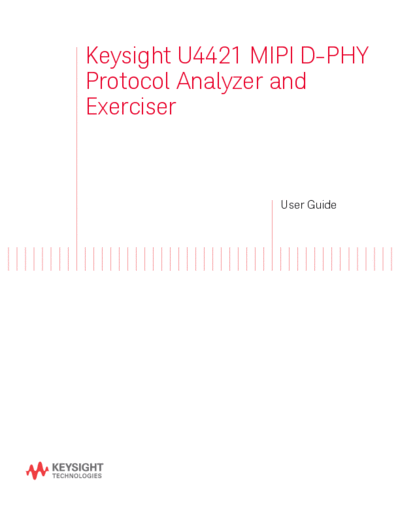 U4421-97002 U4421A MIPI D-PHY Analyzer and Exerciser User Guide c20140825 [110]
