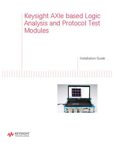 U4000-97000 Keysight AXIe based Logic Analysis and Protocol Test Modules Installation Guide [94]