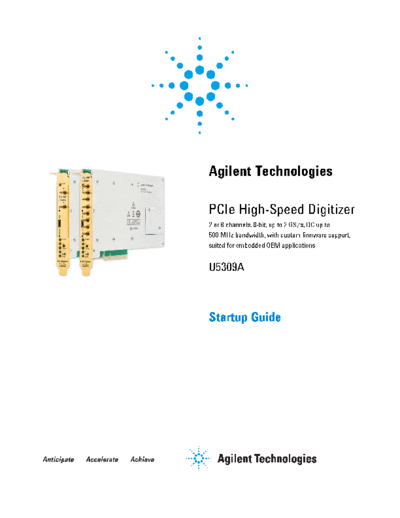 U5309-90001 U5309A PCIe High-Speed Digitizer - Startup Guide c20140709 [20]