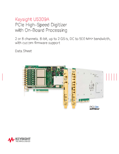 U5309A PCIe High Speed Digitizer with On-Board Processing - Data Sheet 5991-1830EN c20141211 [12]