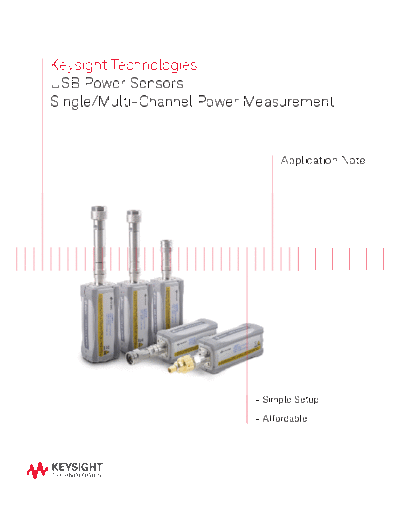 USB Power Sensors Single Multi-Channel Power Measurement - Application Note 5989-6280EN c20140716 [12]