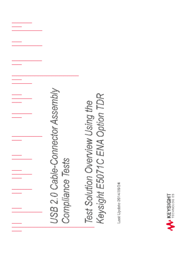 USB_2_0_test_solution_overview USB2.0 Cable-Connector Assembly Compliance Test - Test Solution Overview Using the ENA Option TDR c20140930 [22]
