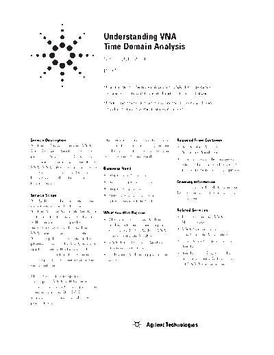 Understanding VNA Time Domain5988-5372EN UnderstandingVNATimeDomain5988-5372EN c20041108 [2]