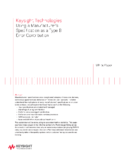 Using a Manufacturer_2527s Specification as a Type B Error Contribution - White Paper 5991-1264EN c20140516 [18]