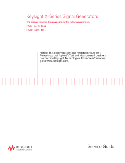 X-Series Signal Generators Service Guide N5180-90059 [172]