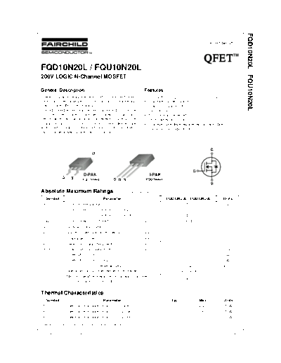 fqd10n20l_fqu10n20l
