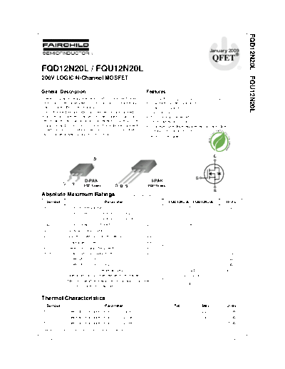 fqd12n20l_fqu12n20l