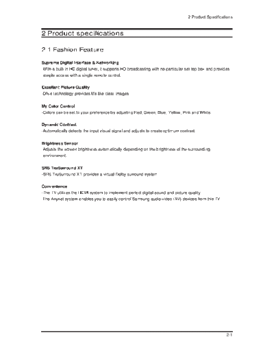 Product Specification