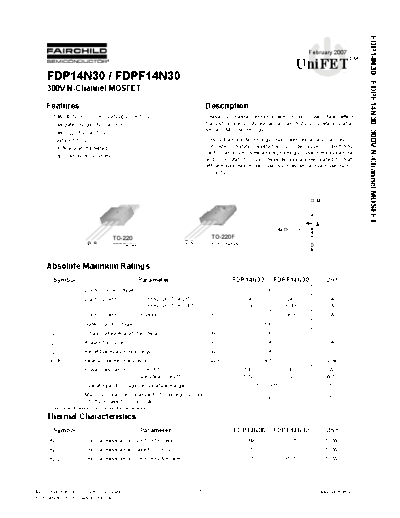 fdp14n30_fdpf14n30