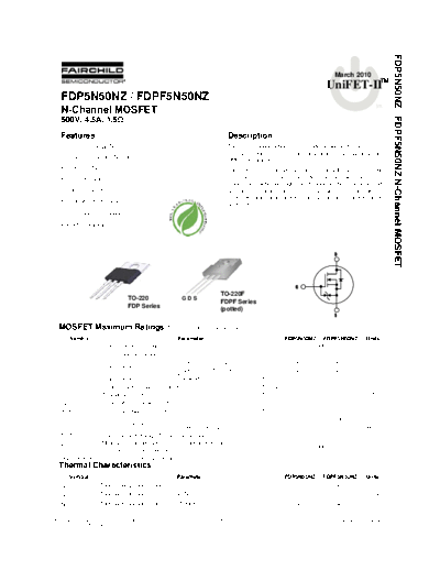 fdp5n50nz_fdpf5n50nz