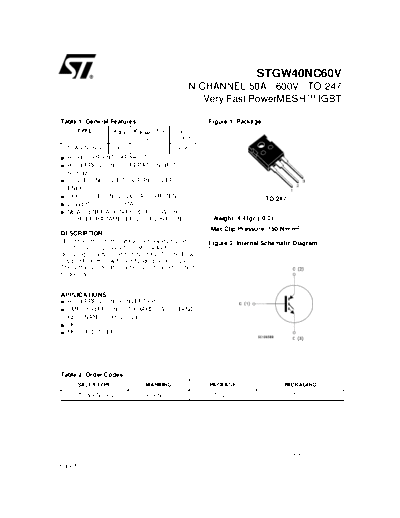 stgw40nc60v