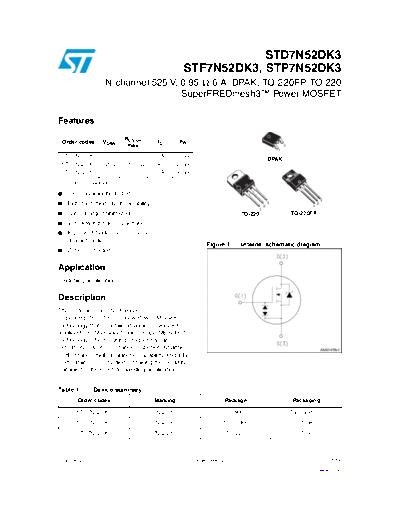 std7n52dk3_stf7n52dk3_stp7n52dk3